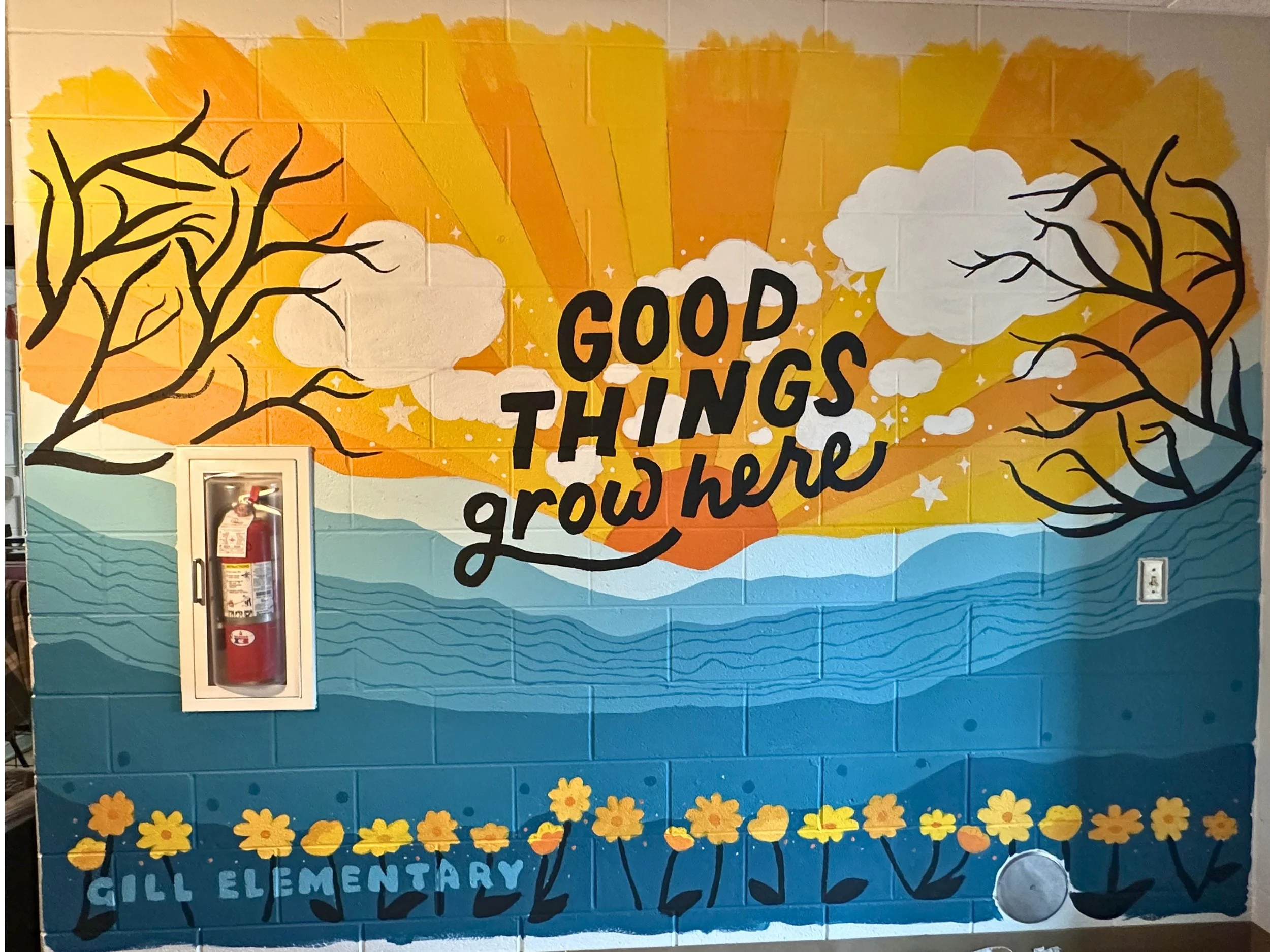 Gill Elementary mural