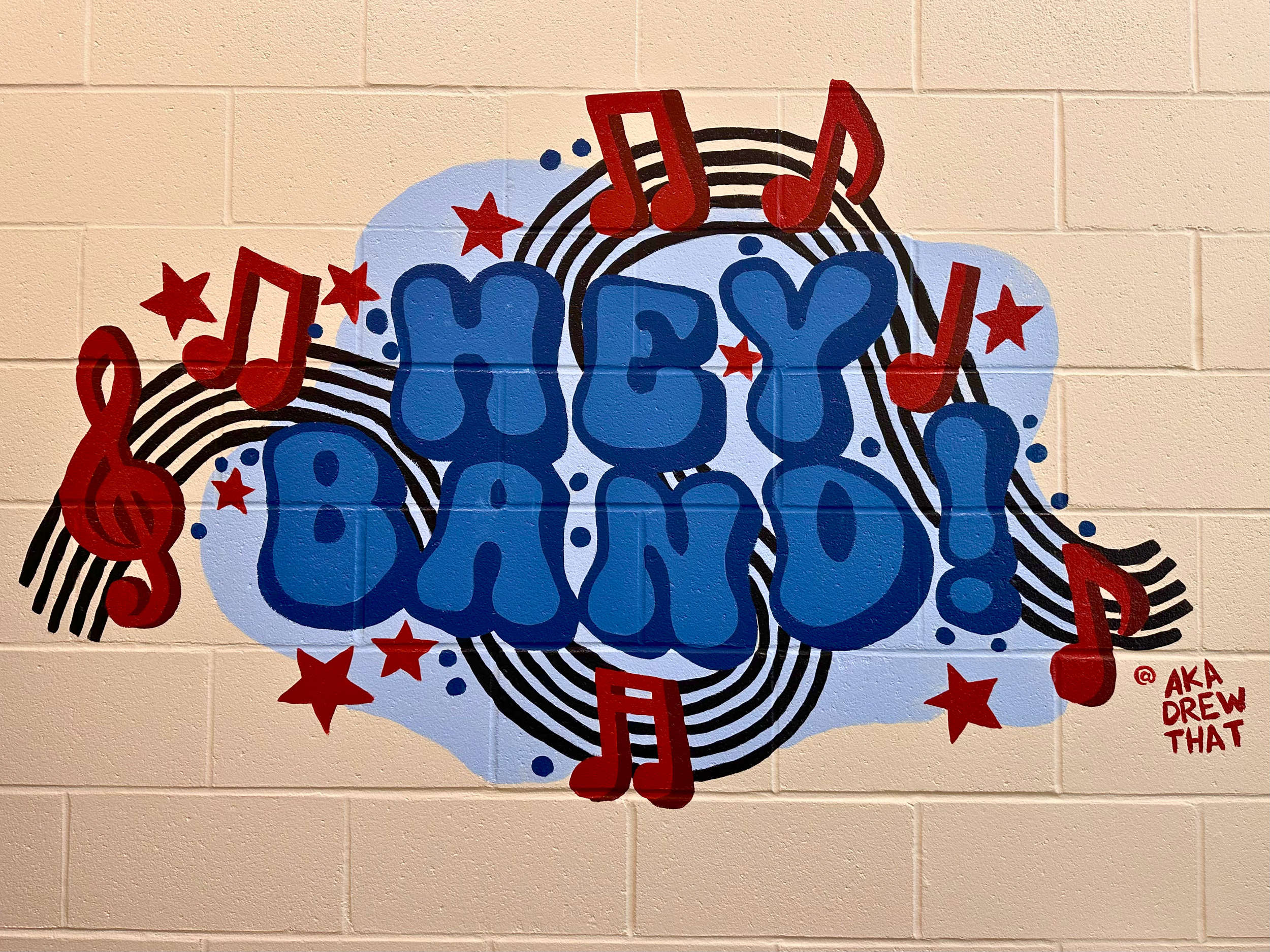 Lakewood Band Room mural