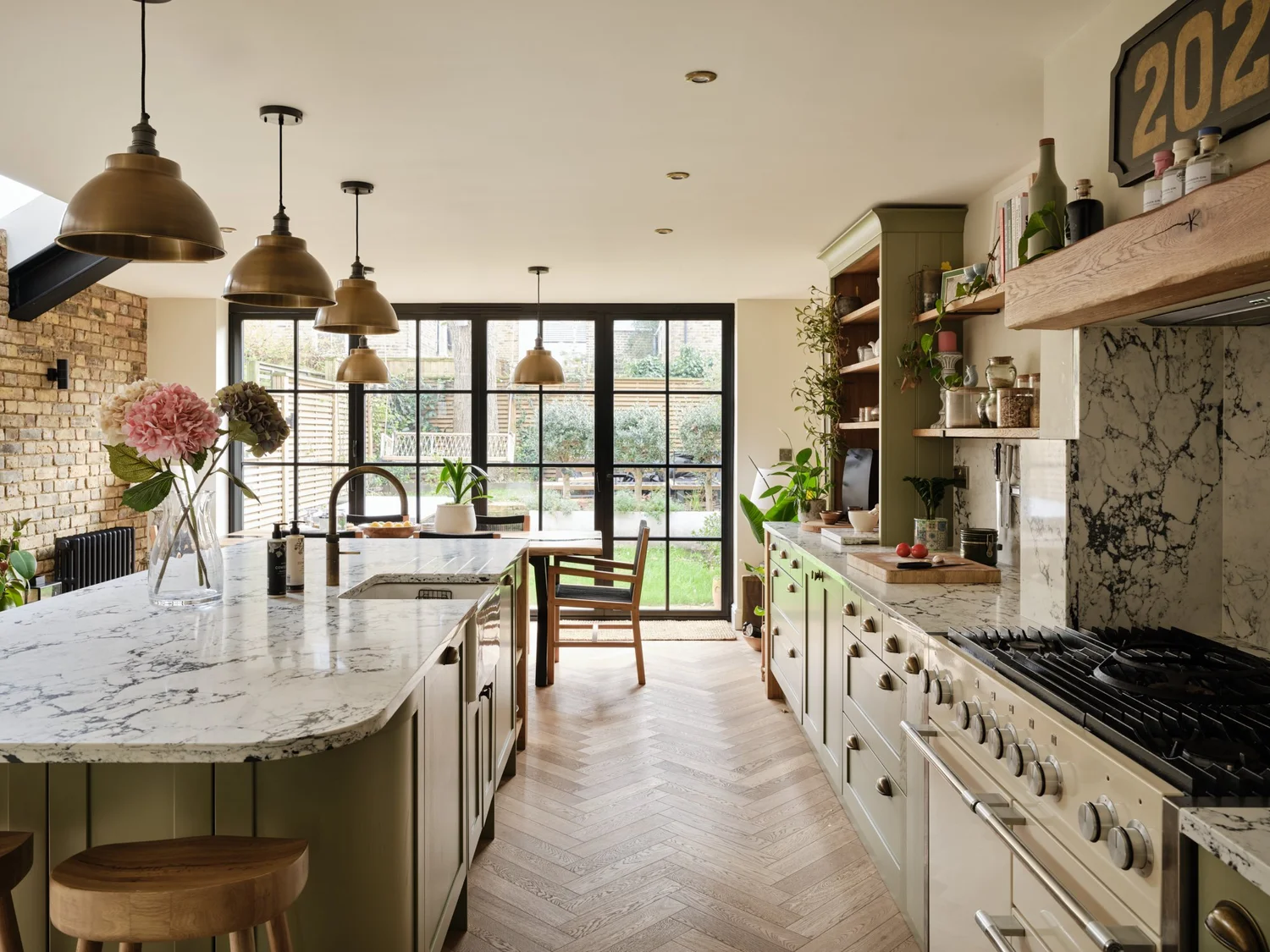 Kitchen extension with full-width bifold doors to the garden, Laitwood Road, Balham SW12