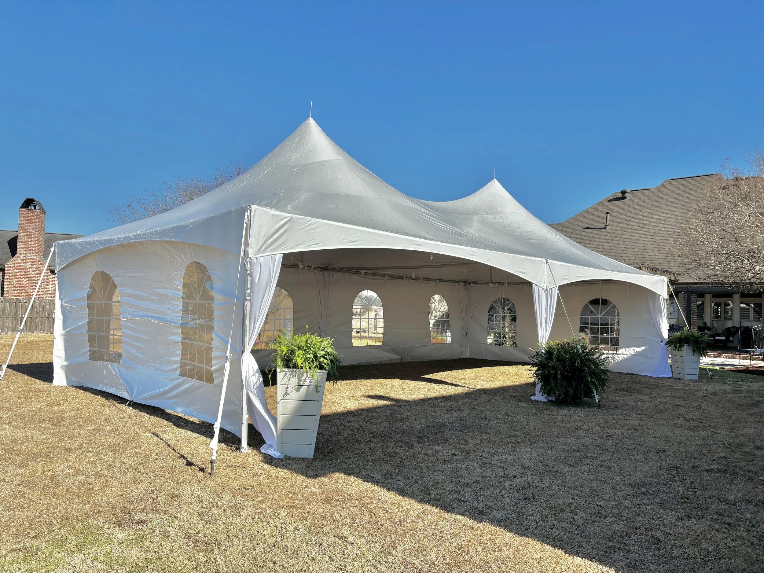 Outdoor party tent rental Houma Louisiana