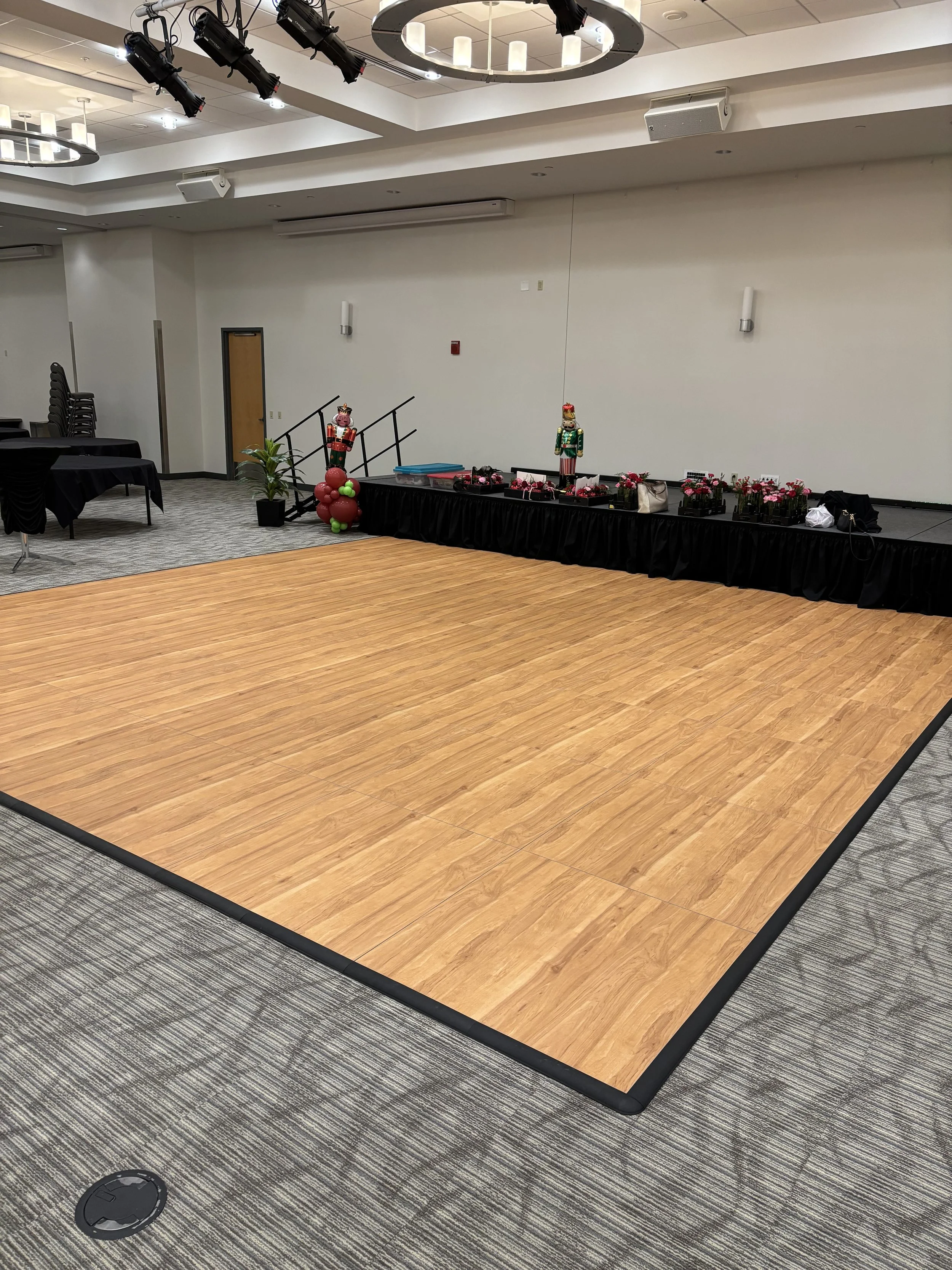 Maple dance floor rental Louisiana