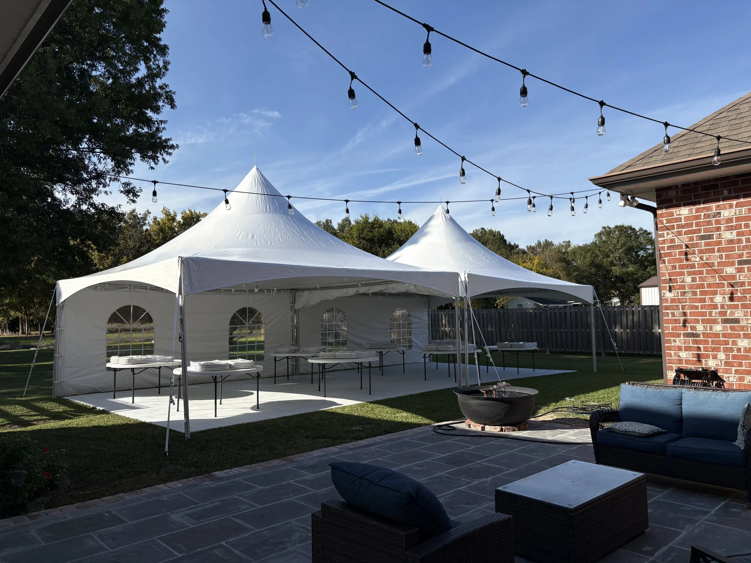 Tent package for up to 60 guests