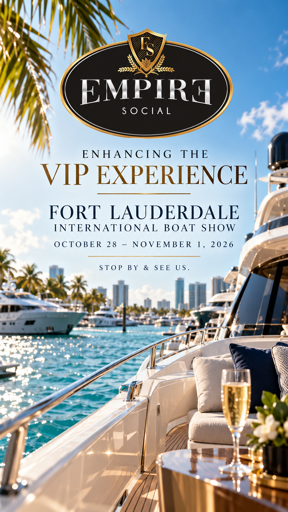 Empire Social Lounge at Fort Lauderdale International Boat Show 2026