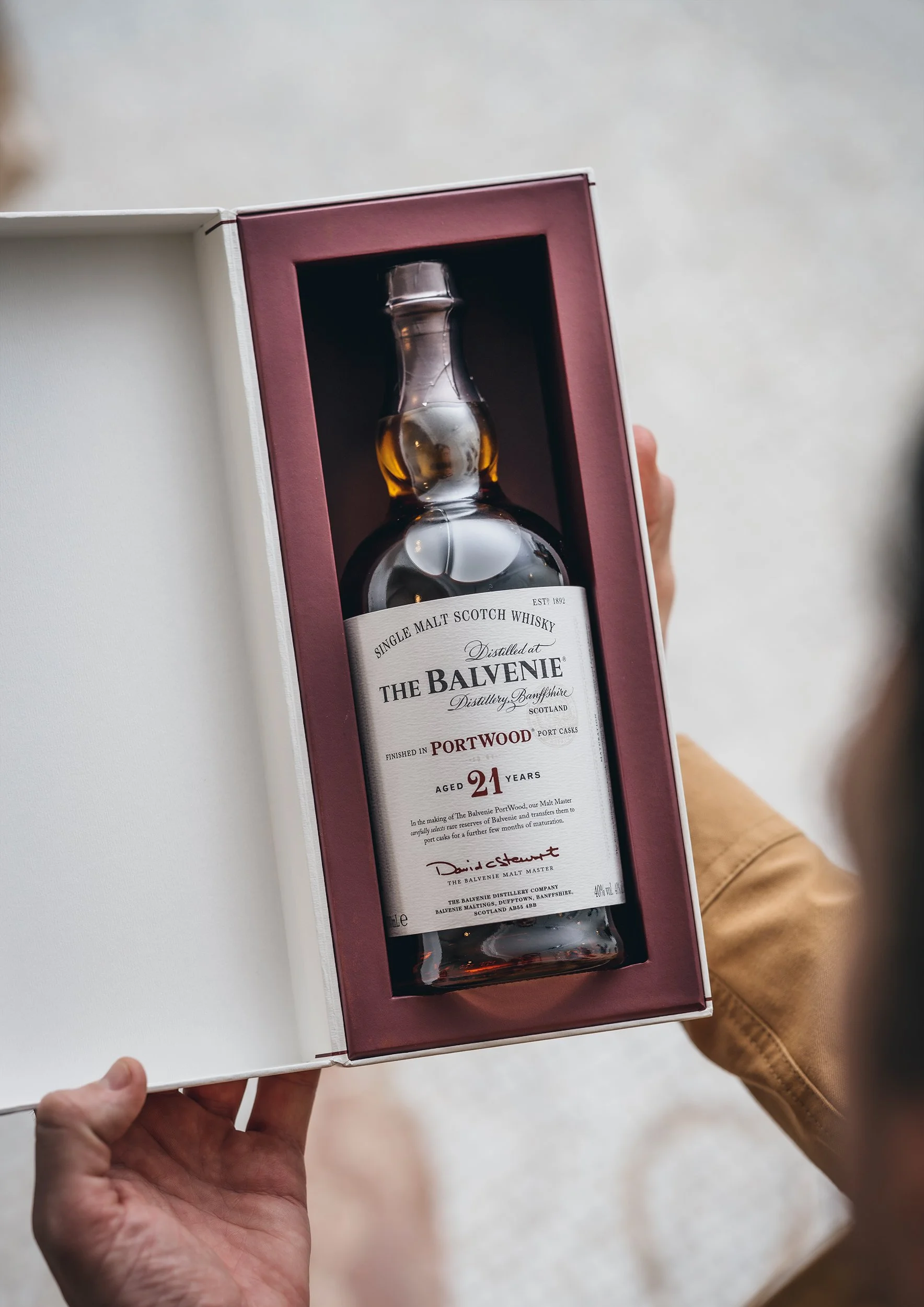 The Balvenie PortWood 21 Year single malt Scotch whisky