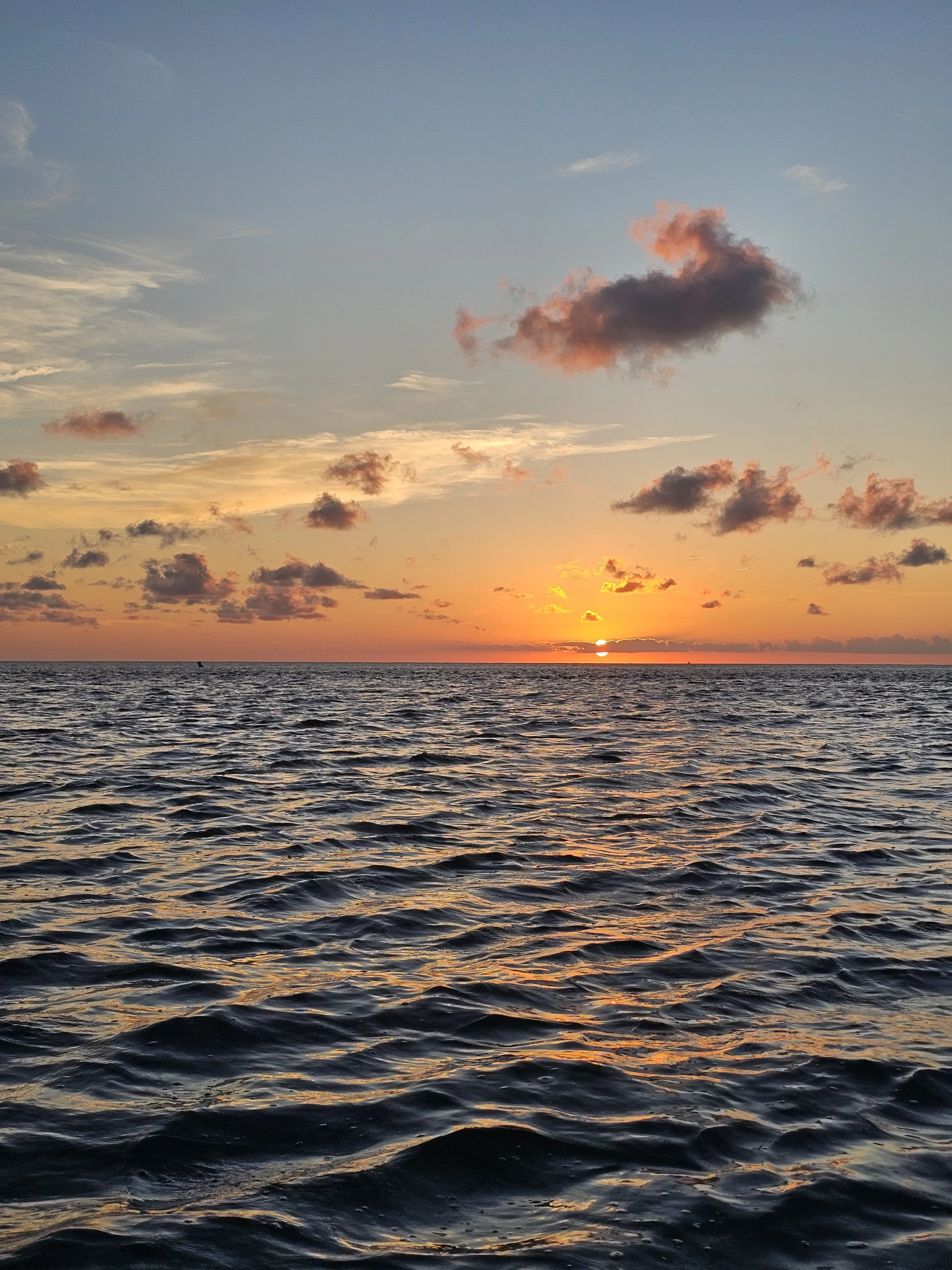Sunset over the water, Ocracoke Island