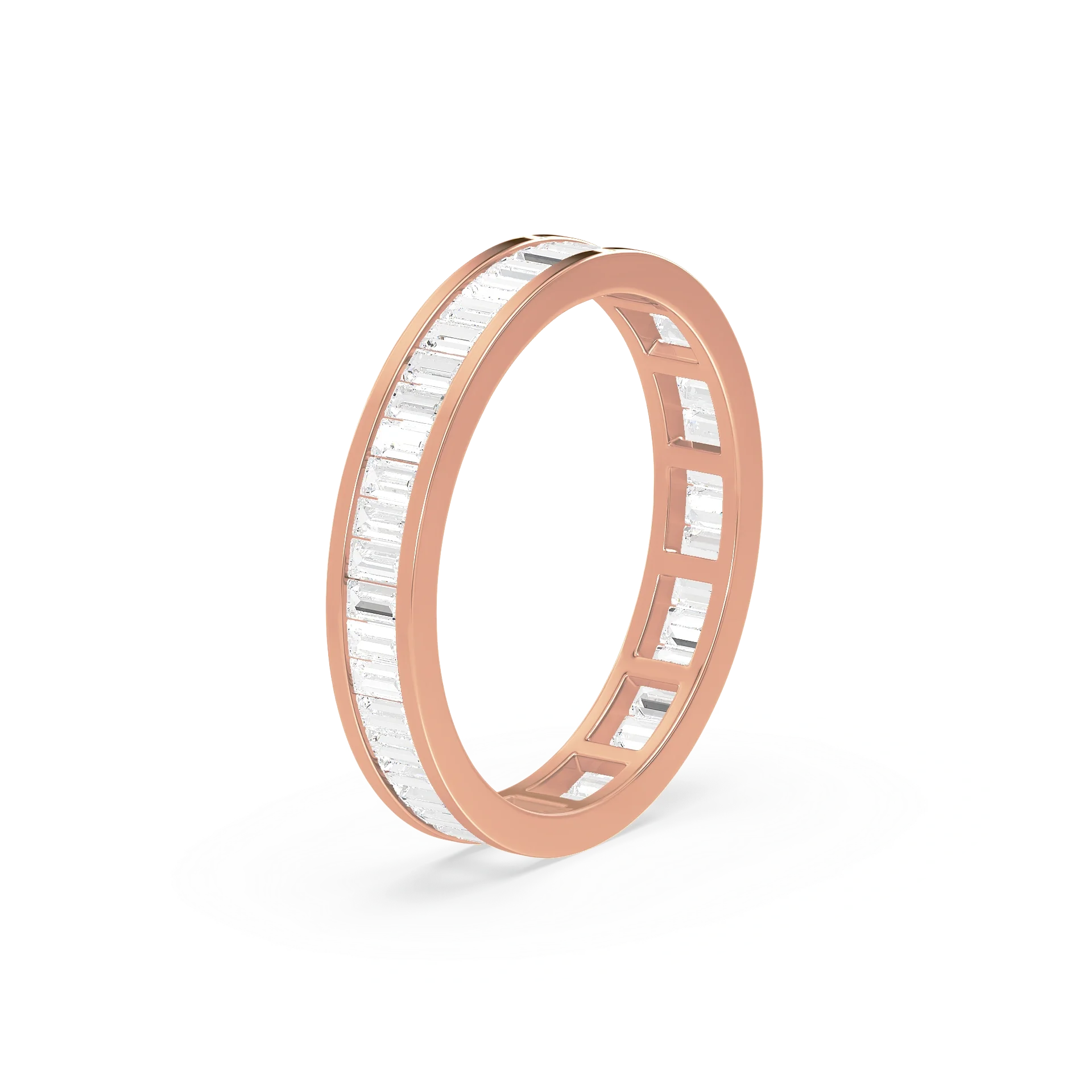 Helena Baguette Diamond Channel-Set Eternity Band