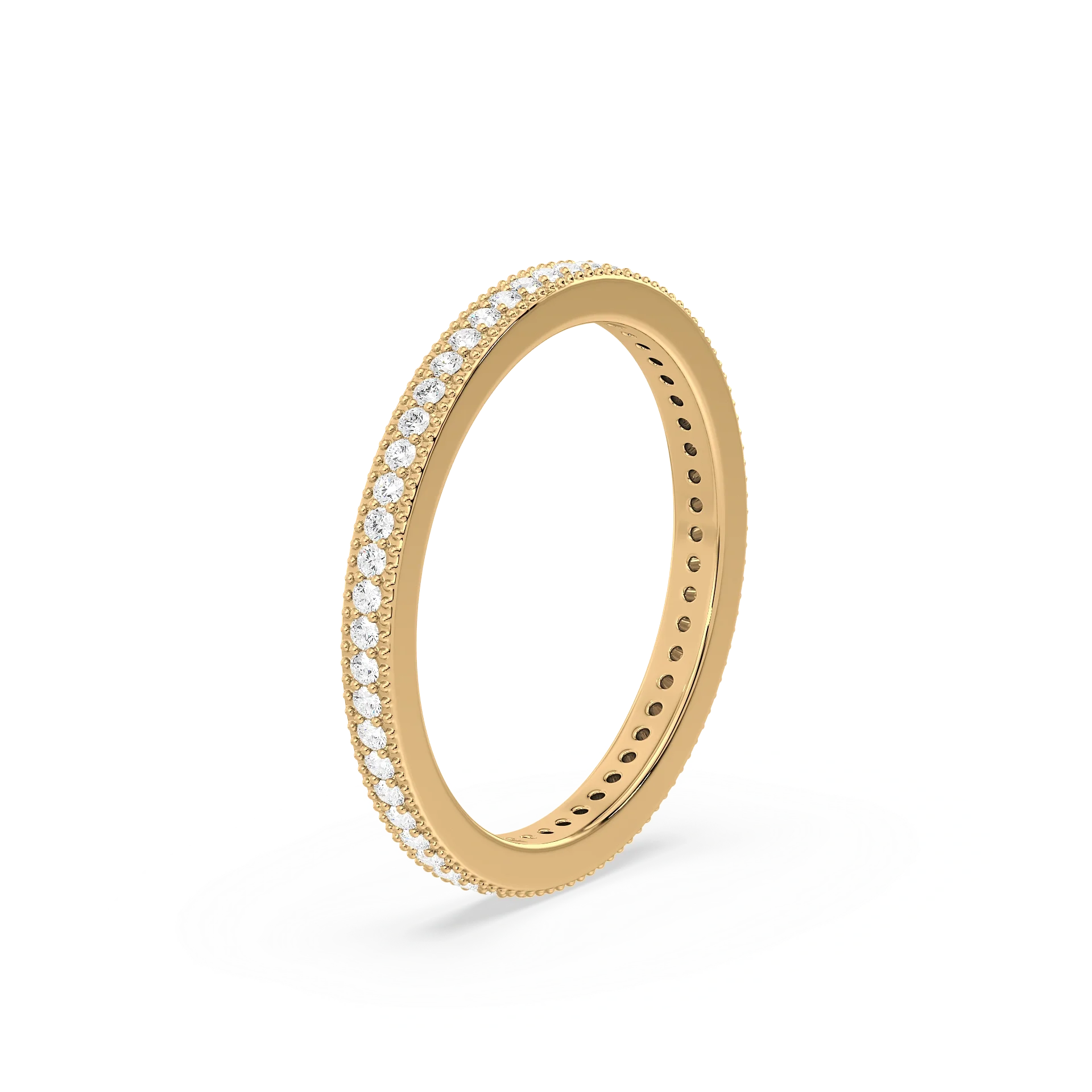 Isadora Milgrain Pavé Diamond Eternity Band