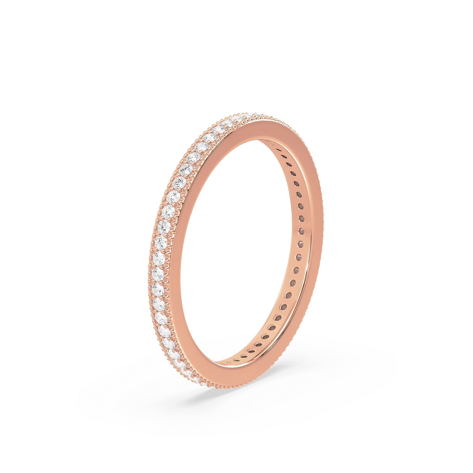 Isadora Milgrain Pavé Diamond Eternity Band