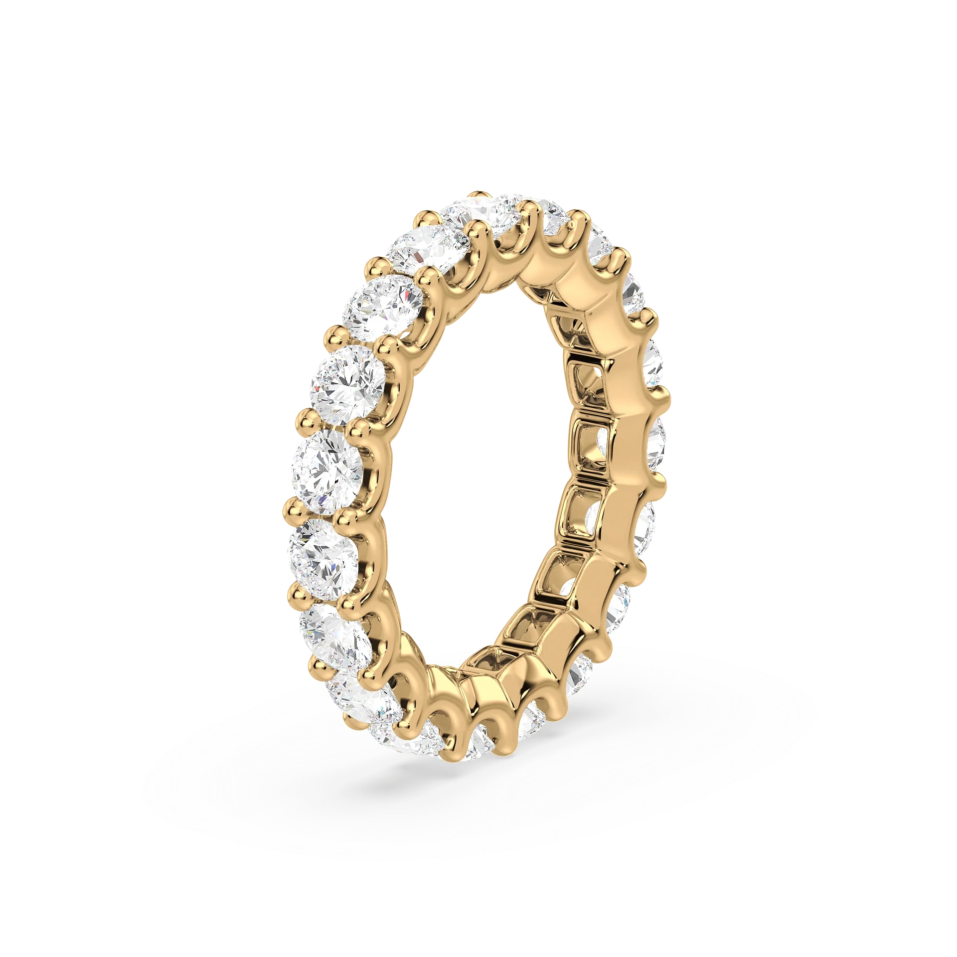 Corinne Shared Prong Round Diamond Eternity Band