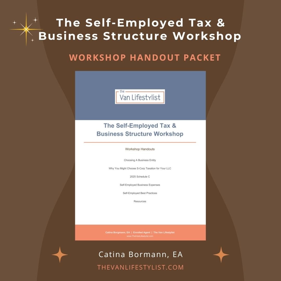 Self-Employed Tax & Business Structure Workshop — 18-page printable handout packet