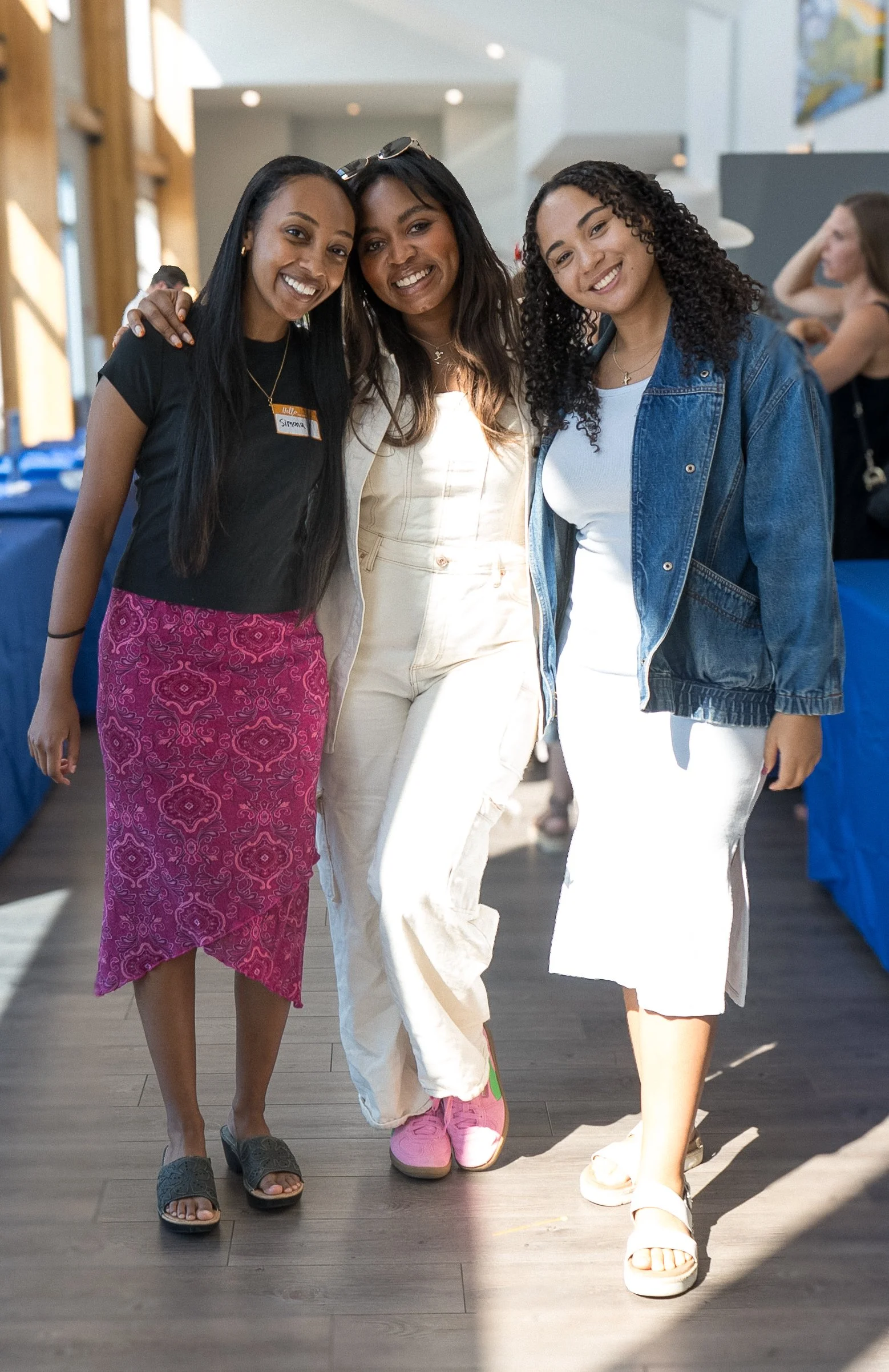 Friends smiling together at Journey Church Calgary, everyone is welcome at Alpha