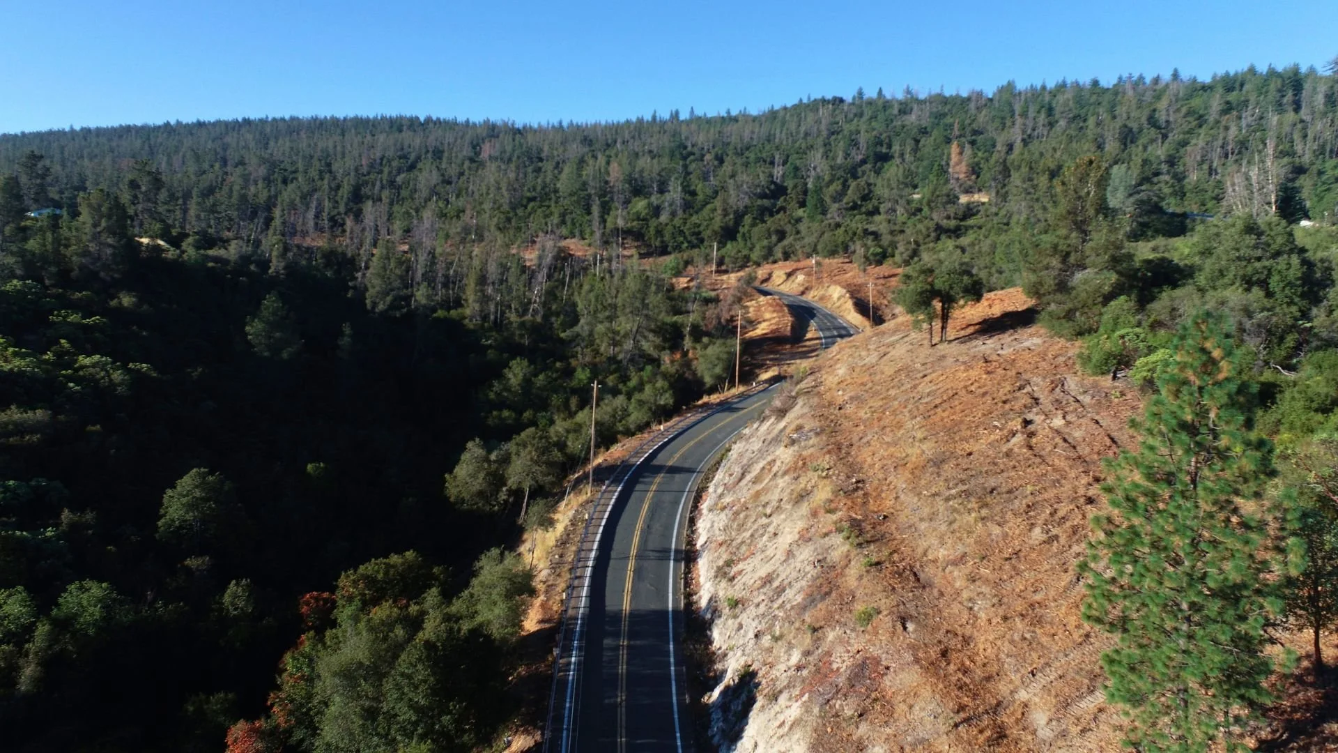 Bottle Rock Road North after treatment
