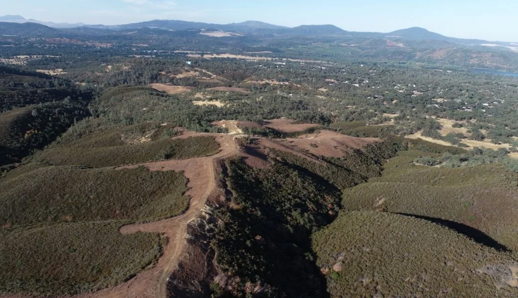 Adamson Ranch Fuel Break along the eastern border of Clearlake
