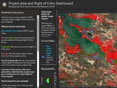 CLERC project and Right of Entry dashboard