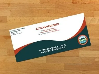 CLERC Right of Entry mailing envelope