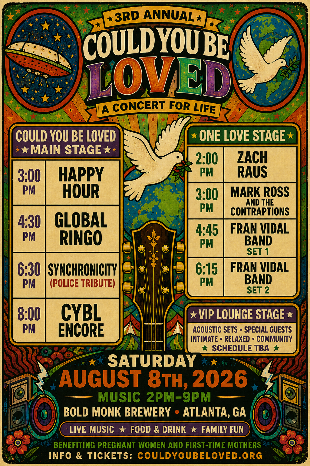 Could You Be Loved 2026 official event flyer