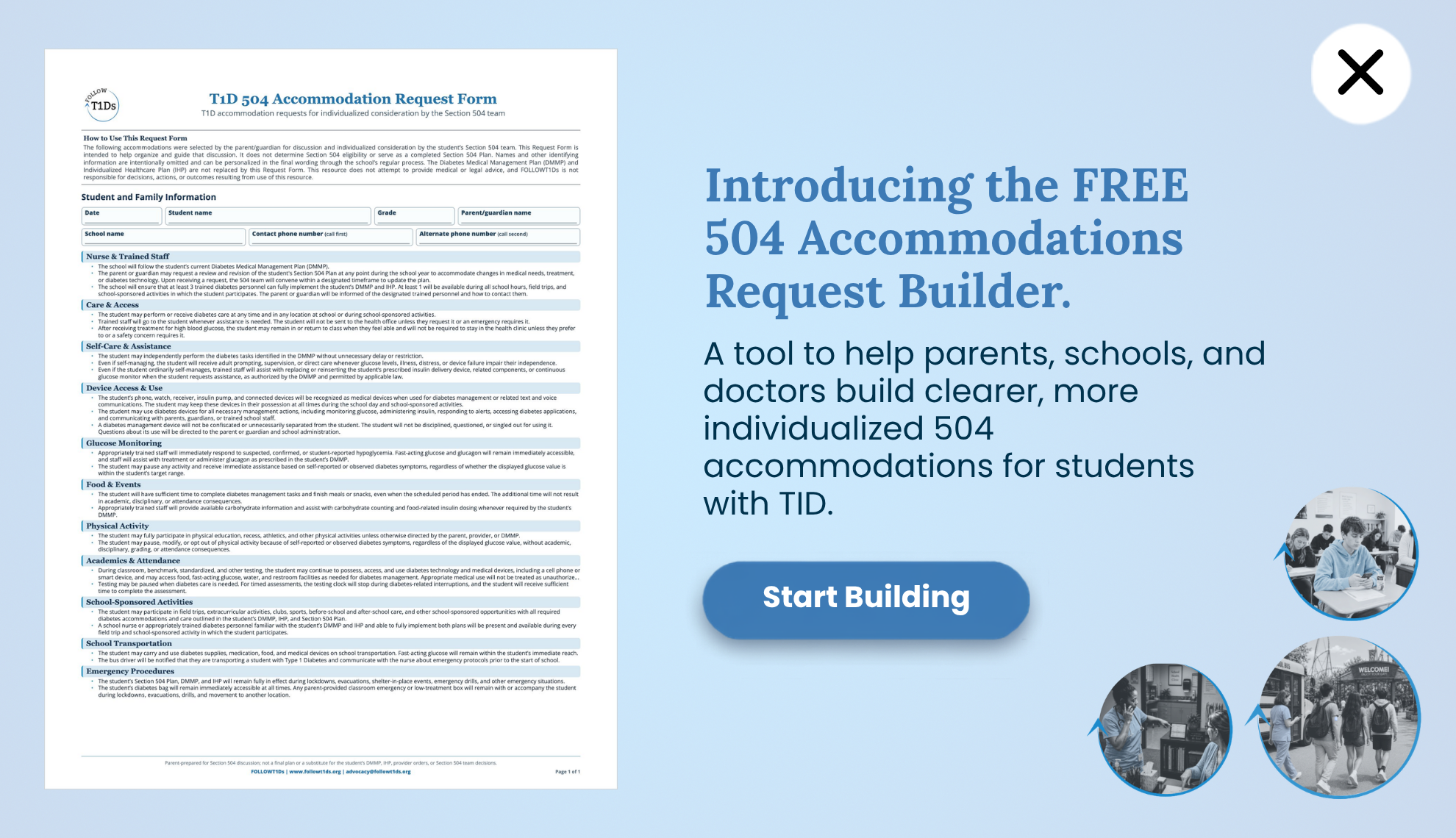 Introducing the 504 Accommodations Request Builder