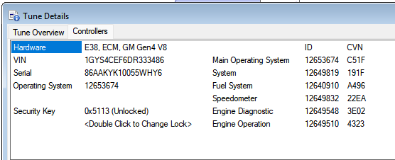 HP Tuners VCM Editor Calibration Details screen showing calibration part numbers and CVNs for a 2006 Chevy Trailblazer SS