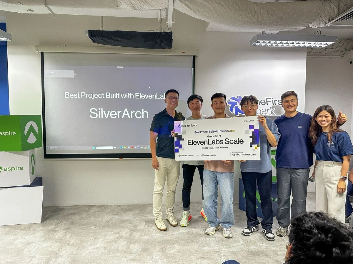 SilverArch receives the Best Project Built with ElevenLabs award