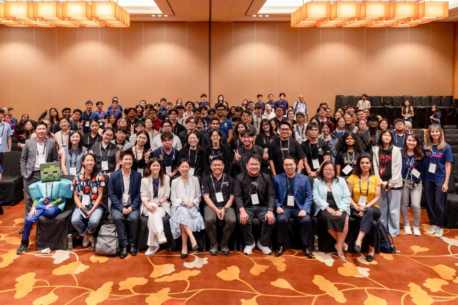 Future Re:Wired youth, partners, and speakers gather for a group photo