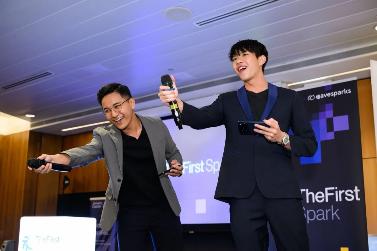 TheFirst Spark emcees invite the audience to respond