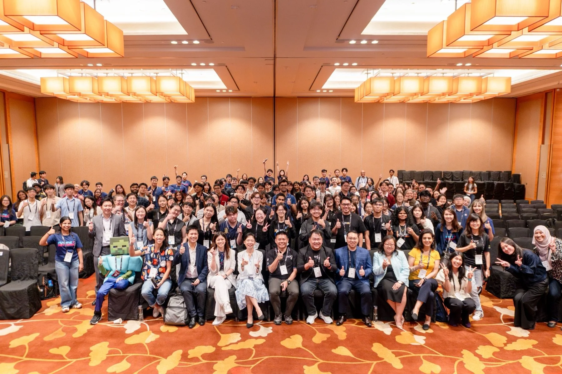 Future Re:Wired youth participants, speakers, and partners gather for a group photo