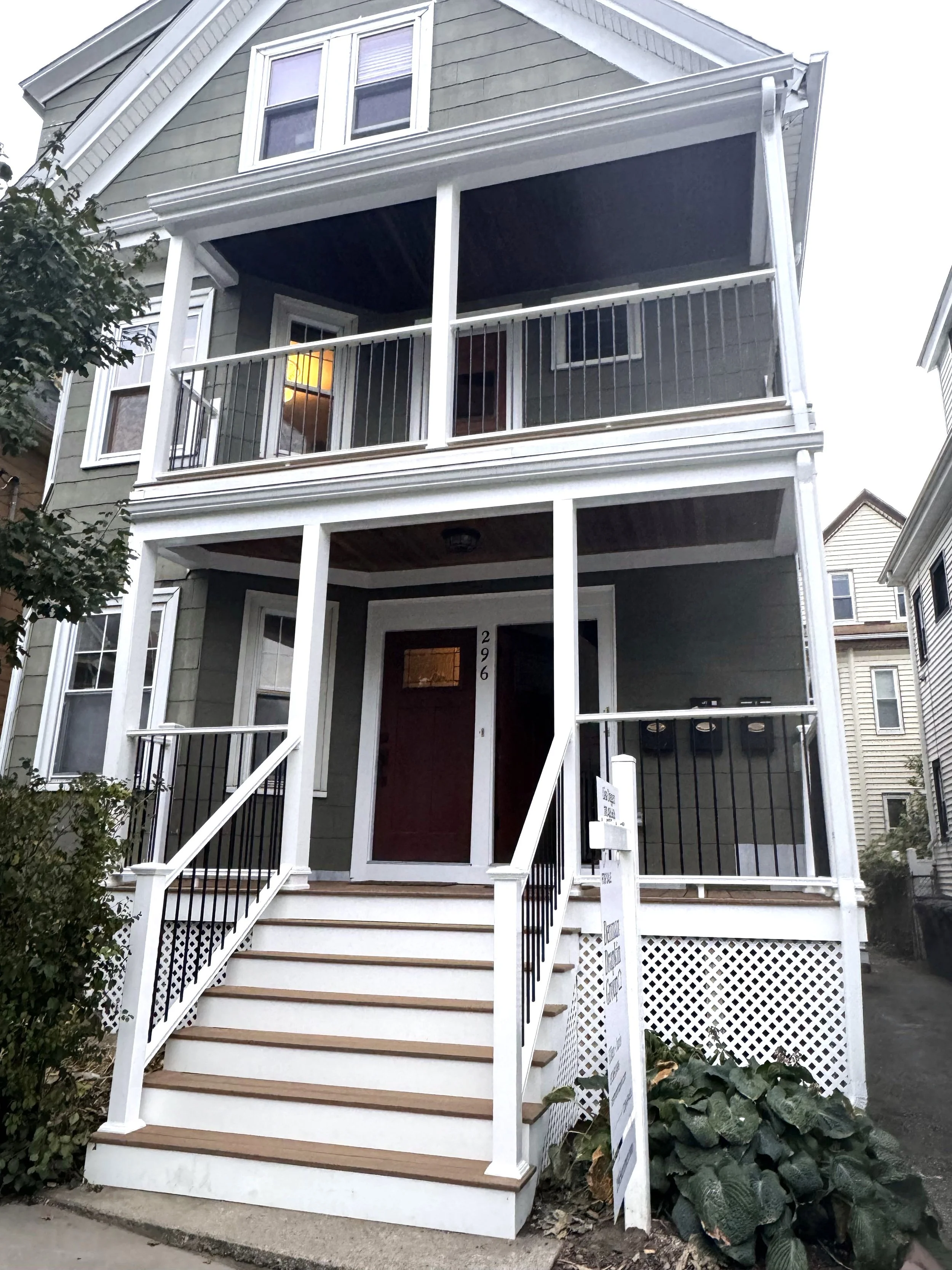 Professional deck construction after - new composite deck installation Boston MA