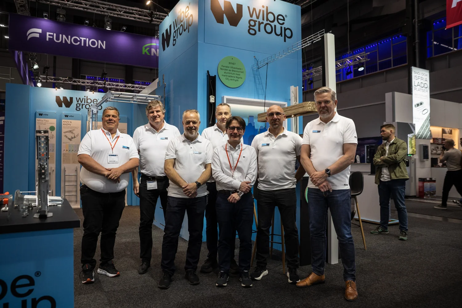 Wibe Groups team i montern