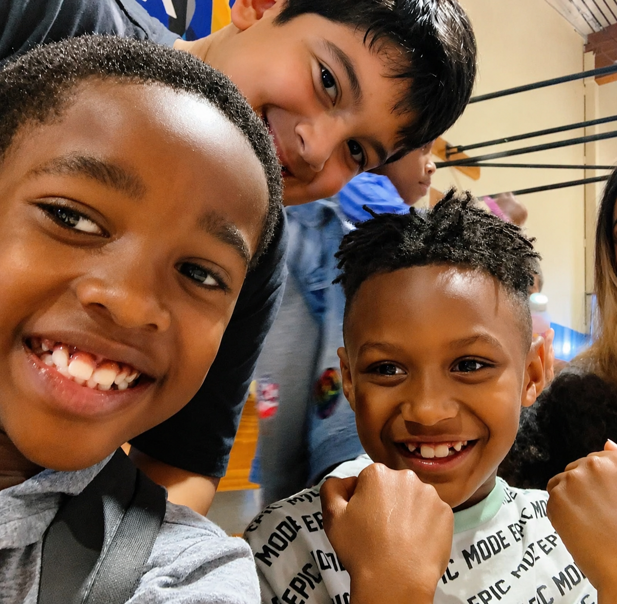 Young people together at The Club