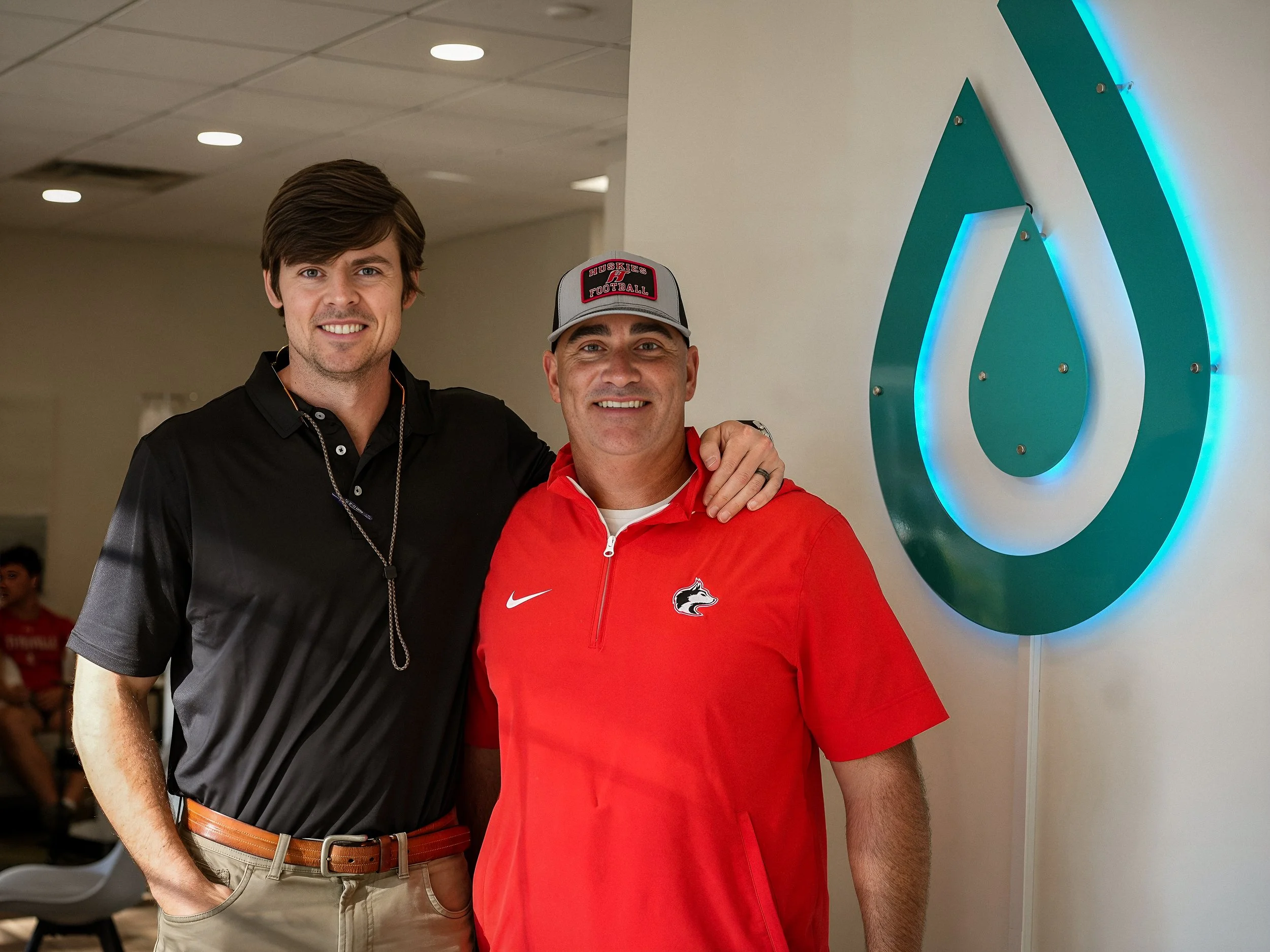 Dr. Daniel Smith in the Drip lounge