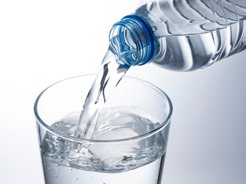 Water bottle representing hydration and performance