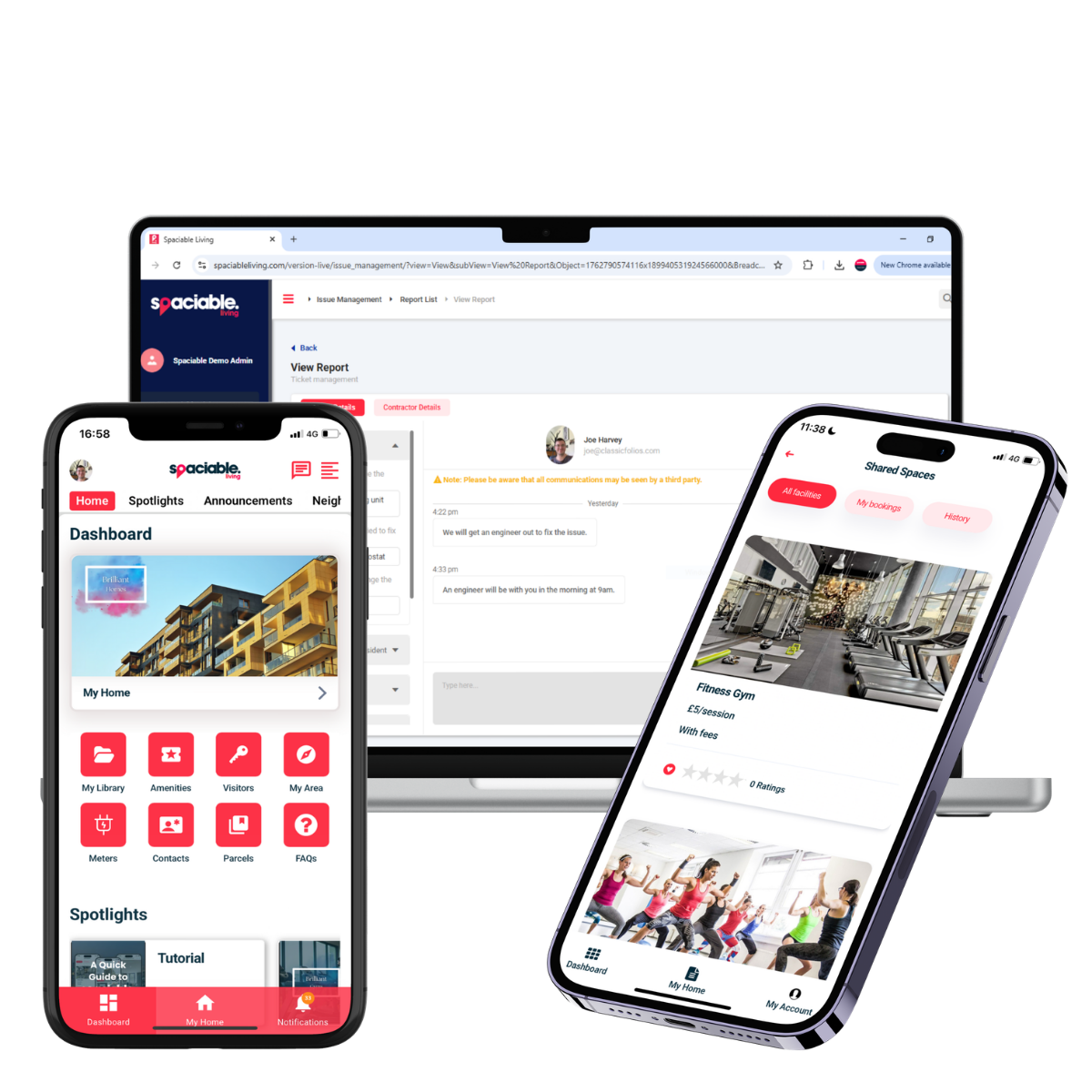 Spaciable Living Dashboard
