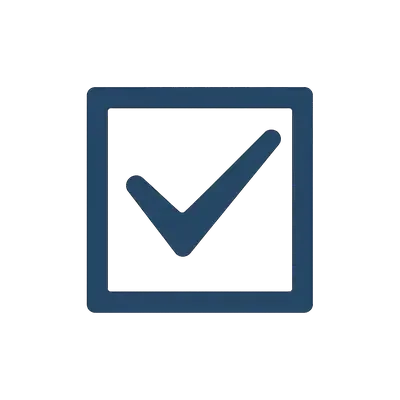 checkmark representing the data validation step of the token expert method