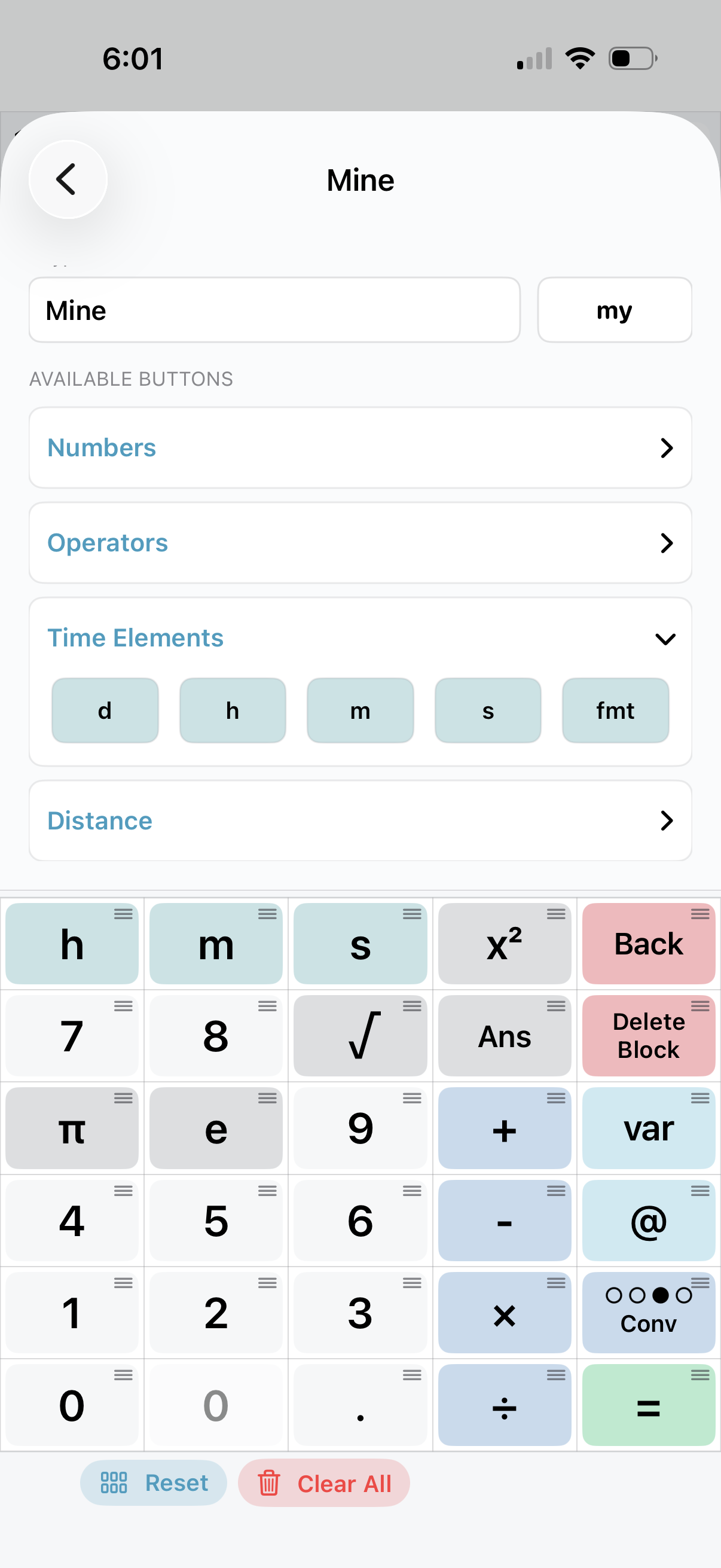 MyCalc Custom Keypad placeholder screenshot