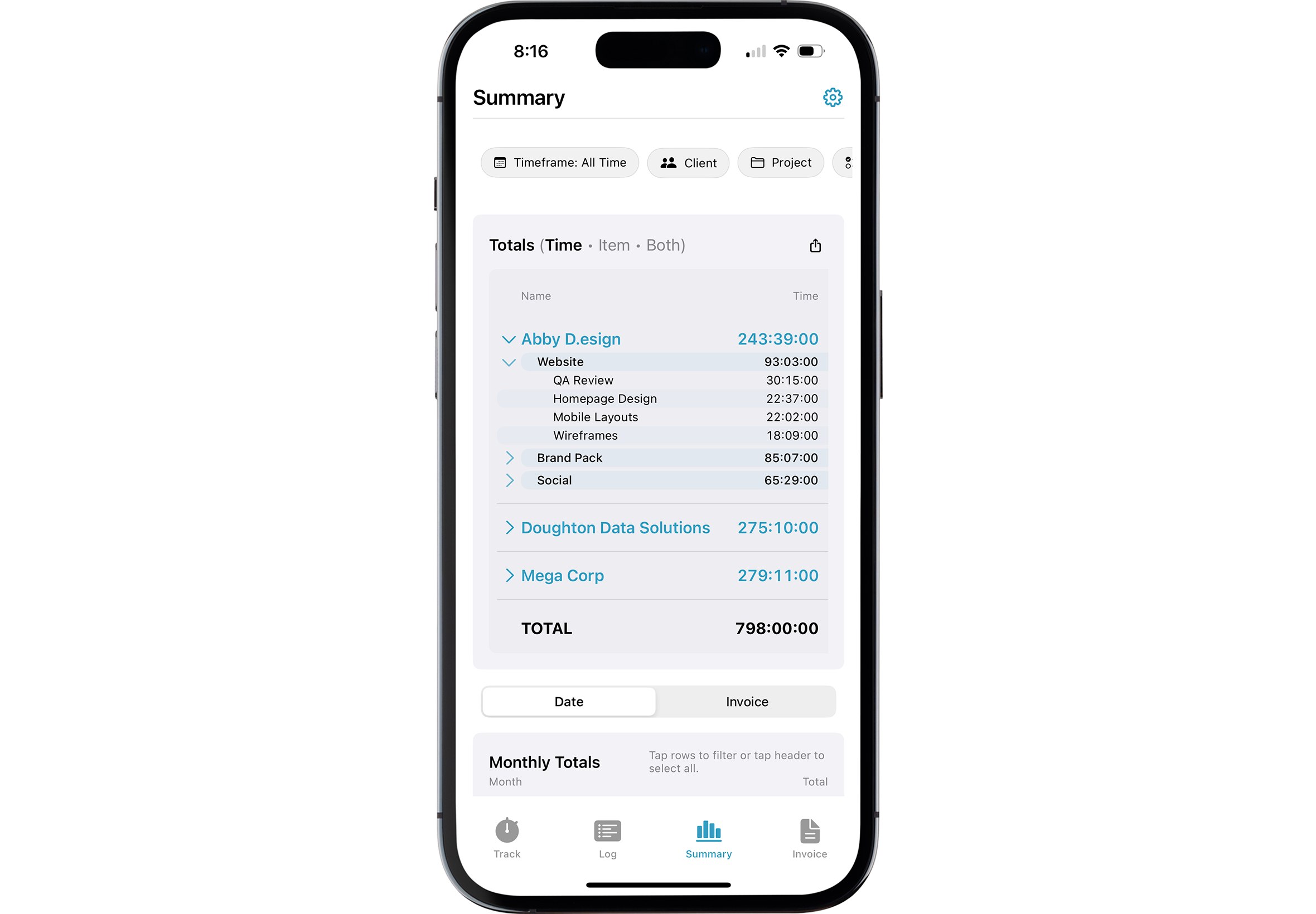 iPhone Summary tab screenshot