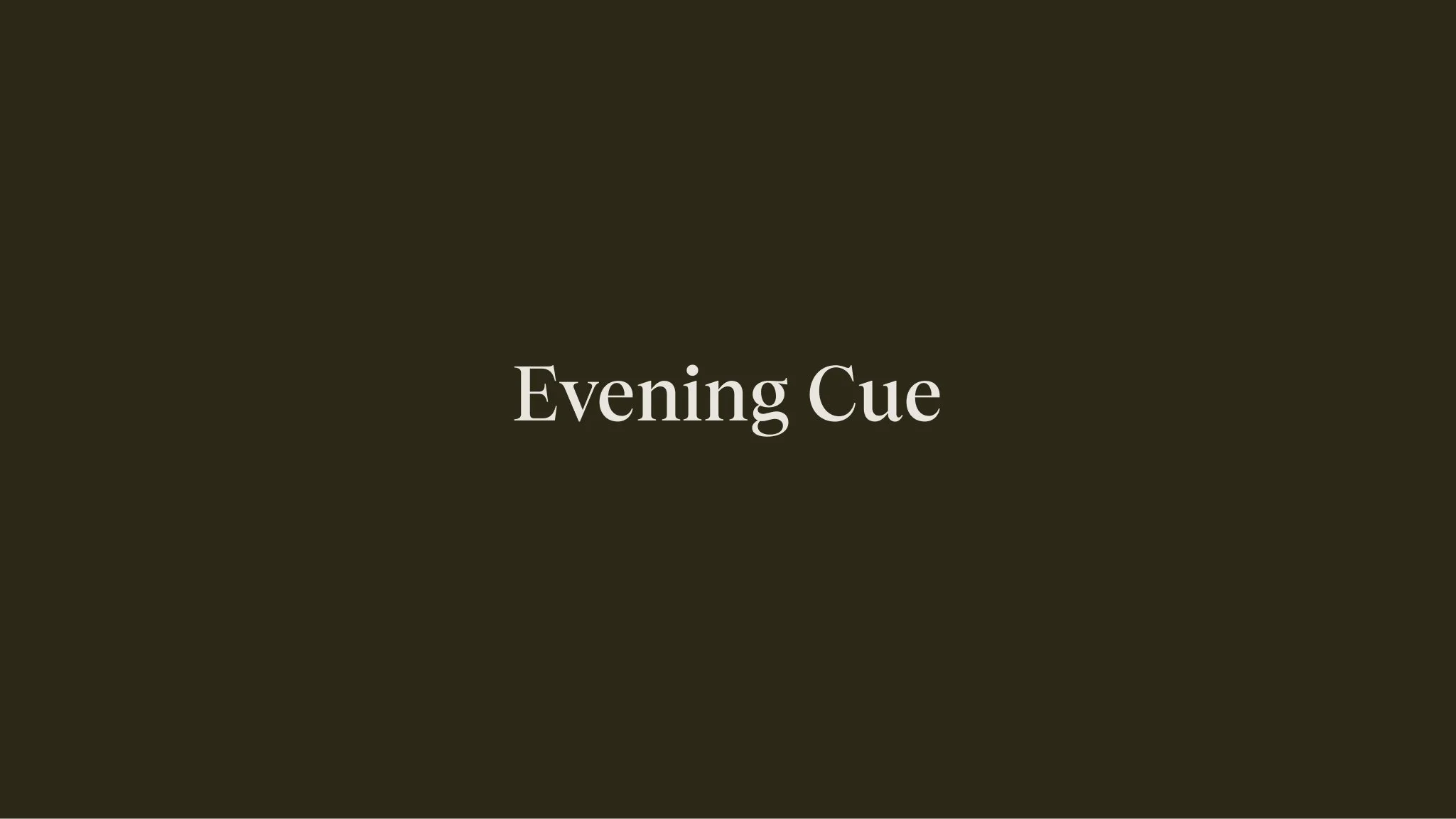 Evening Cue's logomark