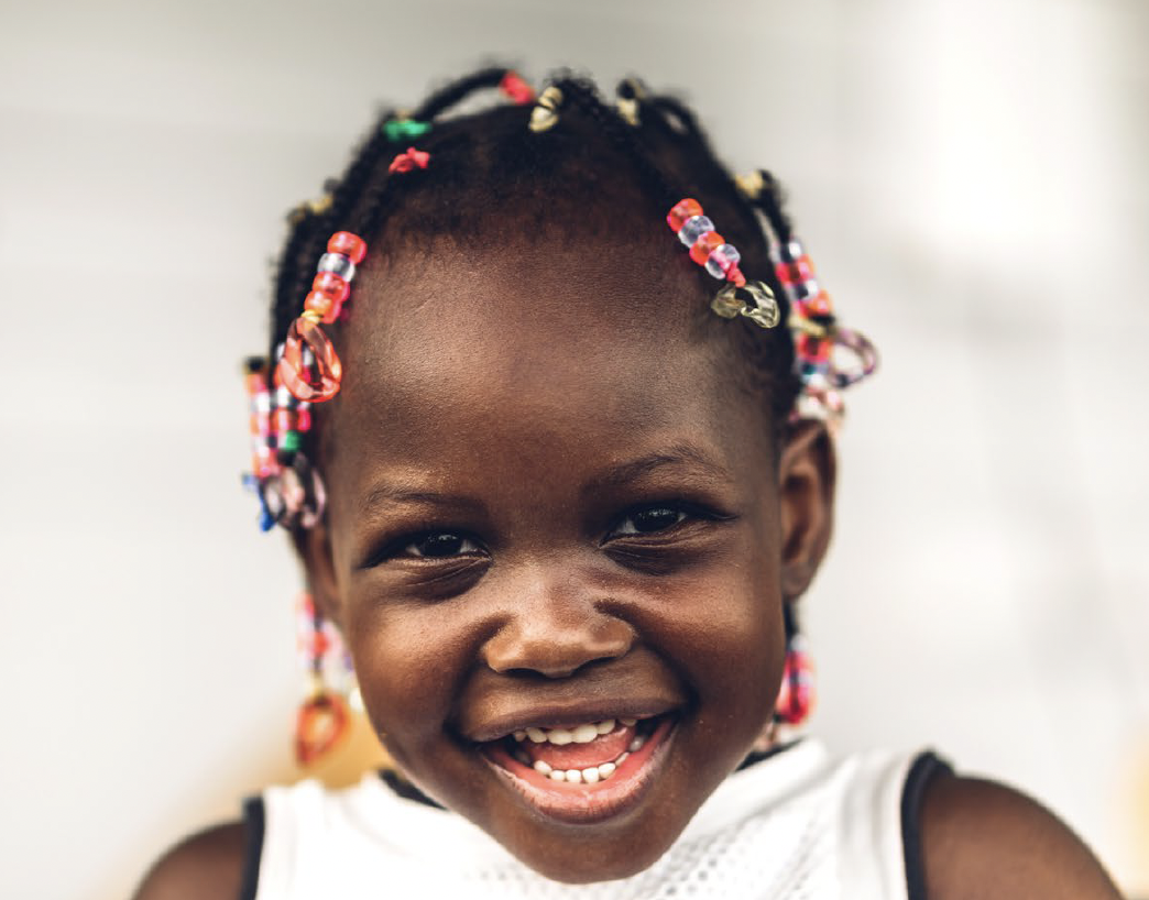Young child reached through Zoë-Life programmes