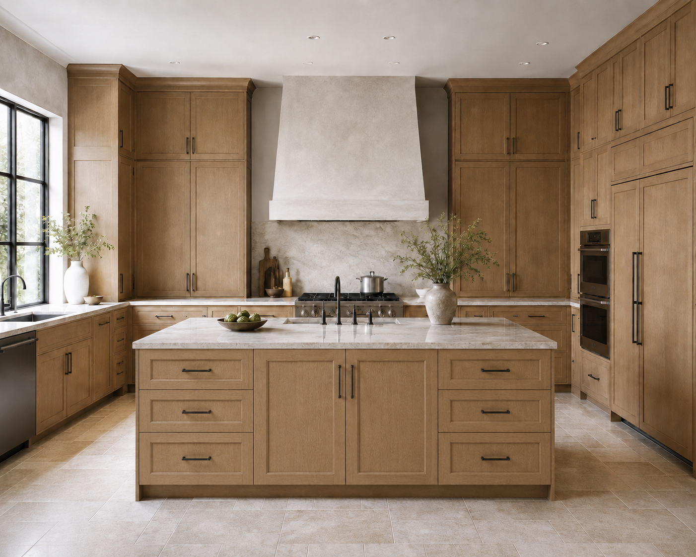Classic Wheat full-overlay luxury kitchen