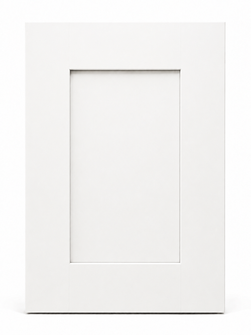 Shaker White full-overlay cabinet door