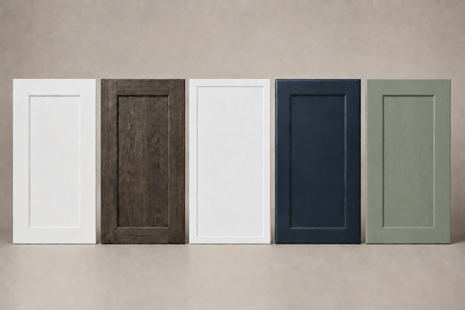 Five premium kitchen cabinet door styles available from MDI Luxury Cabinetry