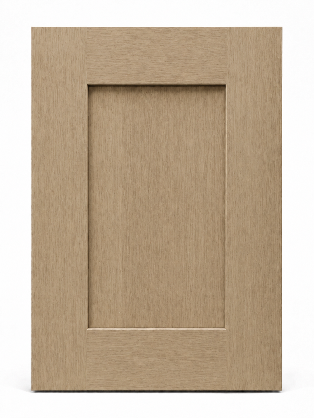 Shaker Natural cabinet door corner profile close-up