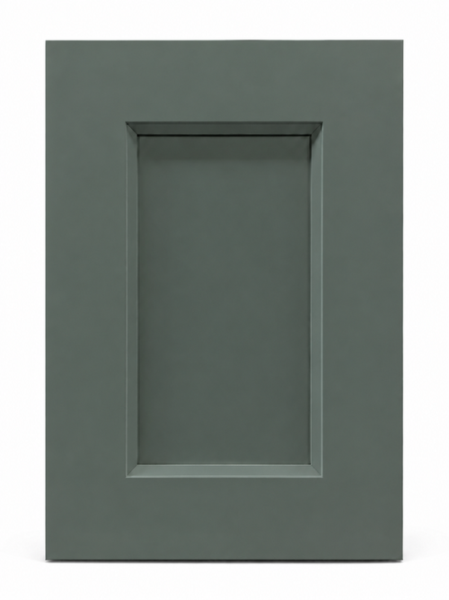 Pewter Green full-overlay cabinet door