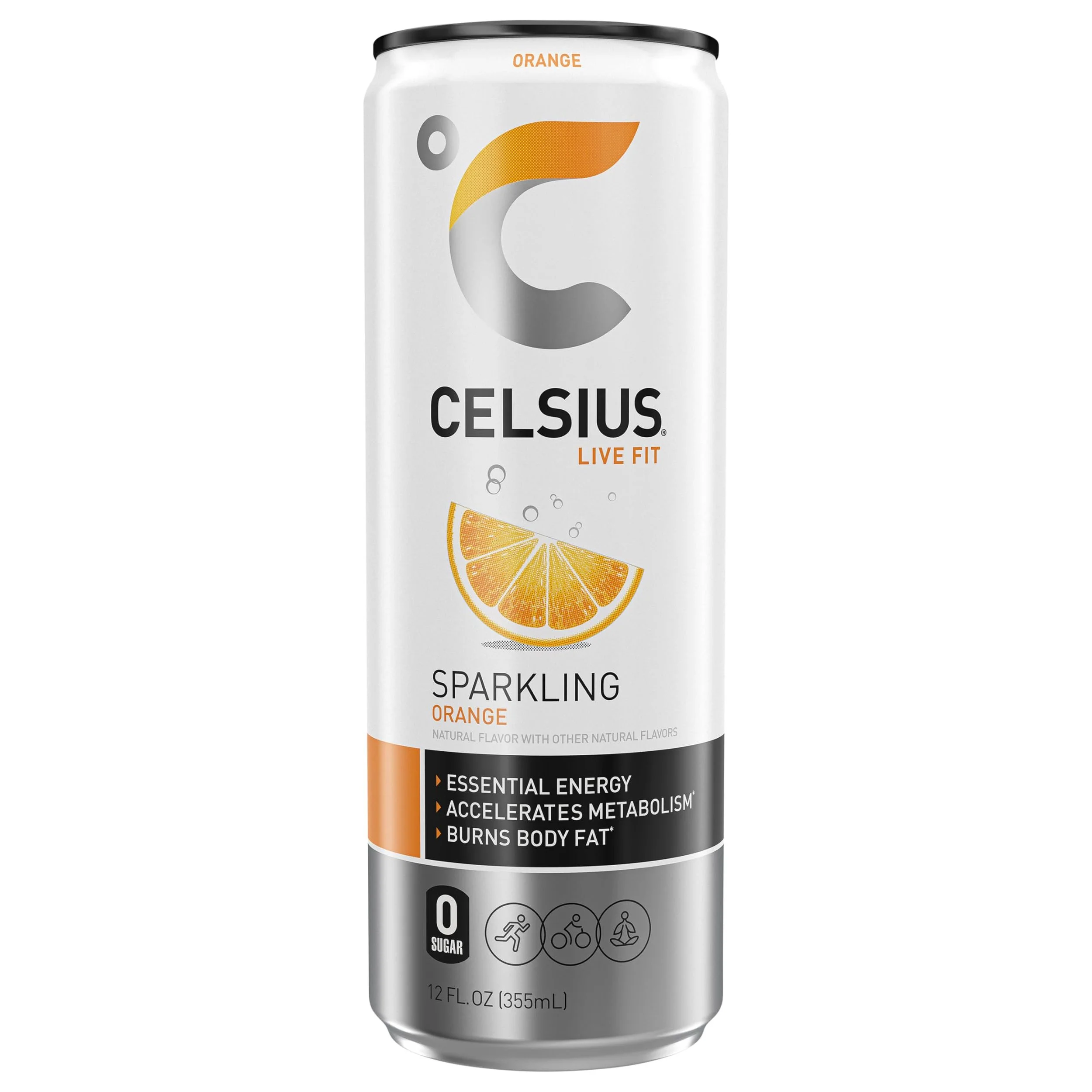 Celsius Sparkling Orange product packaging