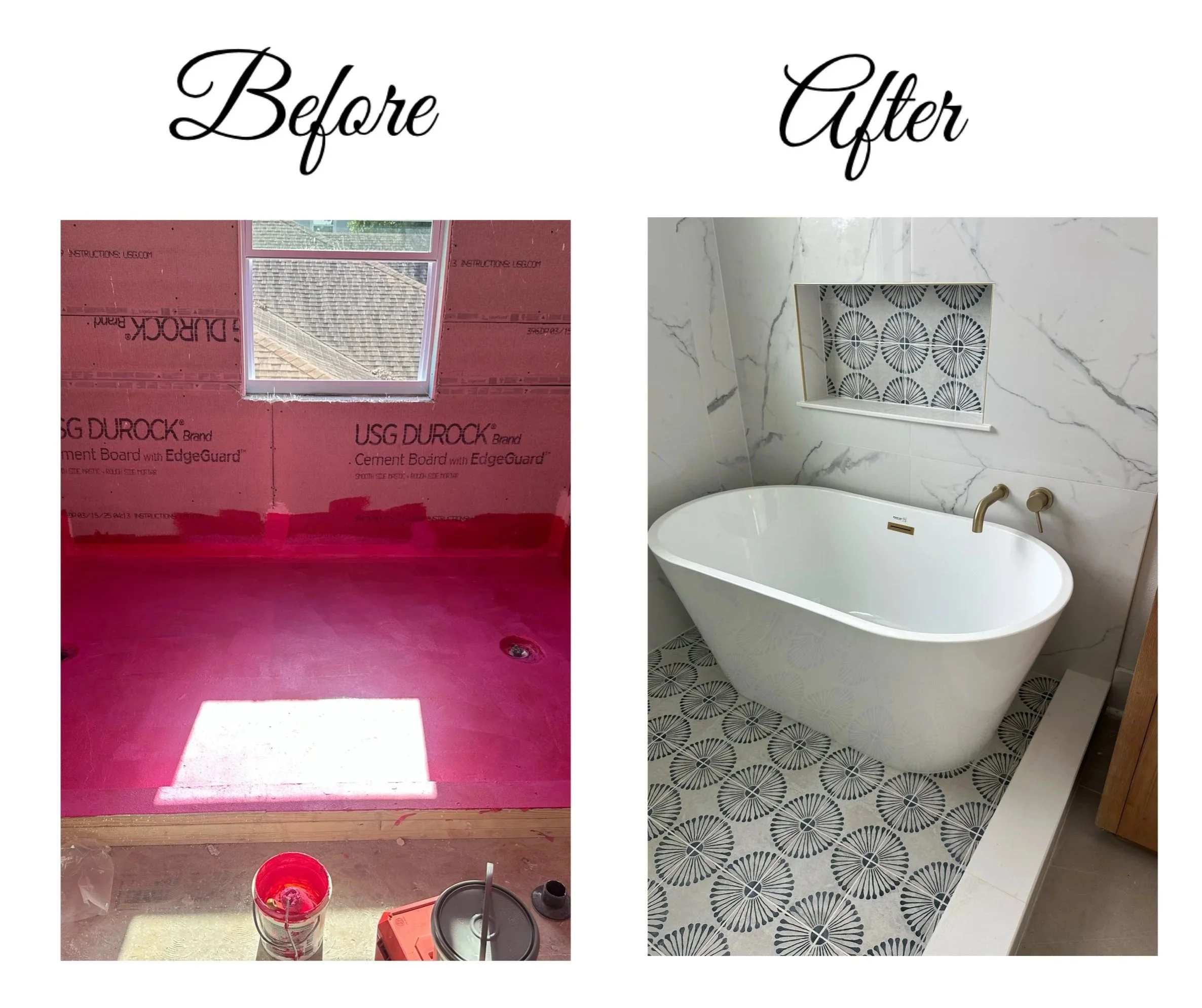 Bathroom remodeling project by Rescue Plumbing