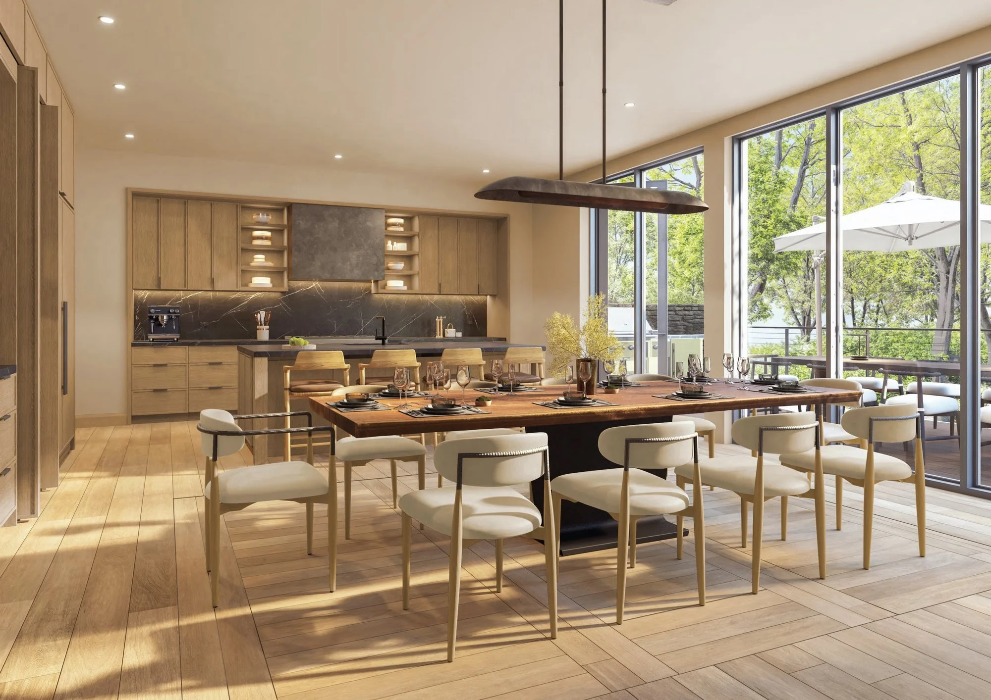 Private Home kitchen and dining