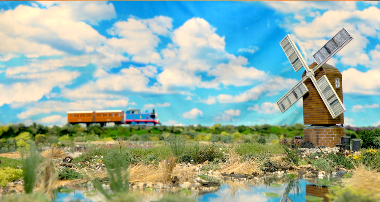 Model railway scene
