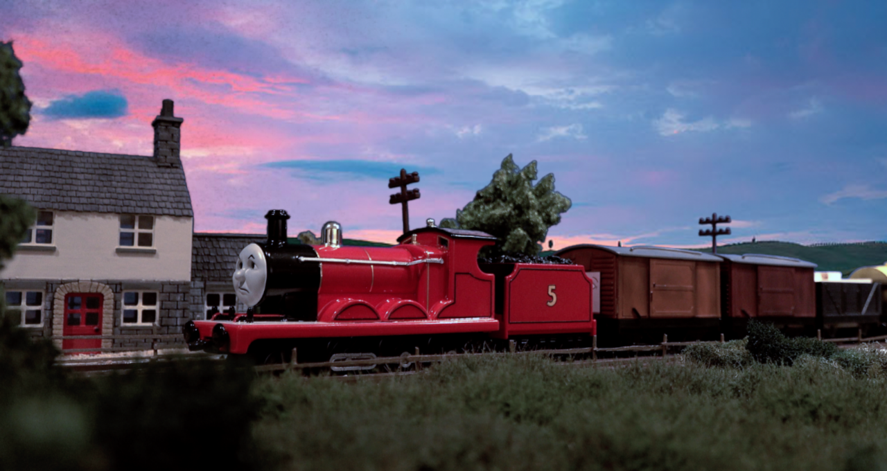 Model railway scene