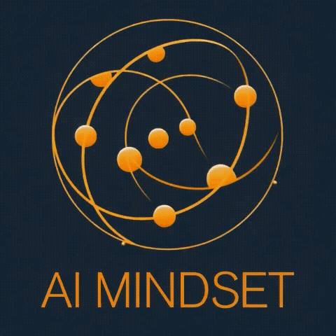 AI Mindset logo as a shield protecting data