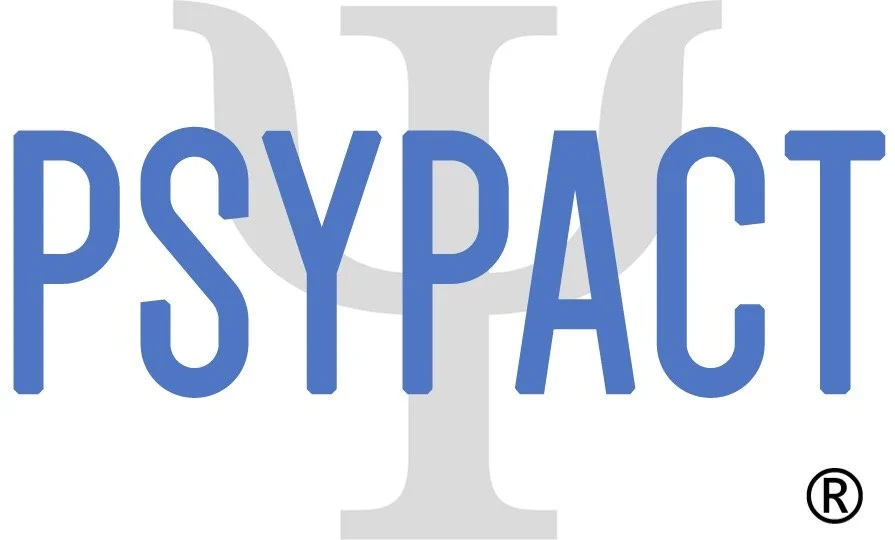 PSYPACT authorized provider logo — licensed to practice telepsychology across participating states