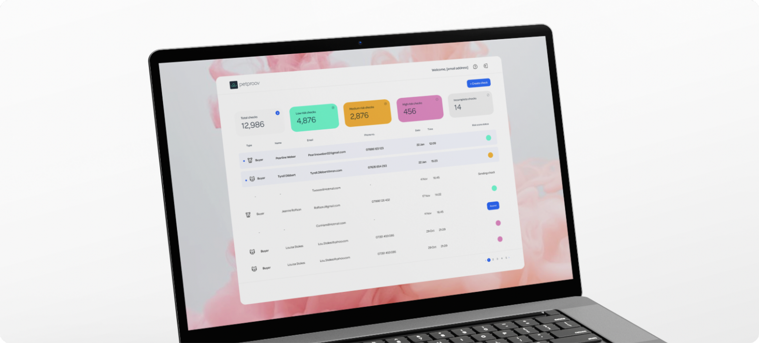PetProov Dashboard